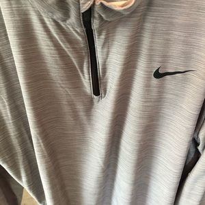 Light Gray Nike dri fit pullover. Never worn